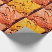 PAPIER CADEAU ANCIEN JAUNE ROUGE HONEY BEE BEEKEEPER (Coin)