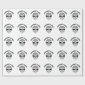 Papier Cadeau Ancien journal en chef Alien (Plat)