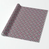 PAPIER CADEAU ANCIEN LAVENDER ET CINNAMON SATIN CUSTOM EASTER (Déroulé)