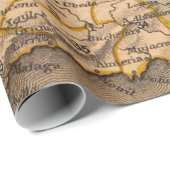 Papier Cadeau Ancien Motif de cartes (Coin rond)