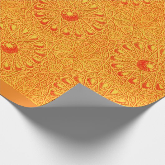 Papier Cadeau ancien motif moyen-oriental (Coin)