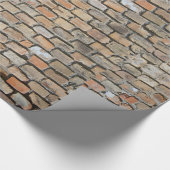 Papier Cadeau Ancien mur de briques pourries (Coin)