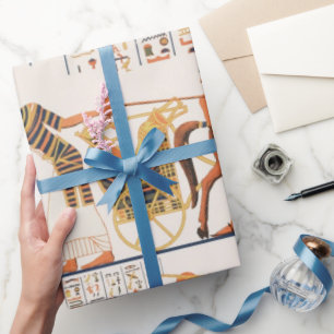 Papier Cadeau Ancien papier motif d'art égyptien