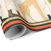 Papier Cadeau Ancien papier motif d'art égyptien (Coin rond)
