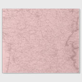 Papier Cadeau Ancien Plan Paris Mauve Lilac Blush Pink Royal (Plat)