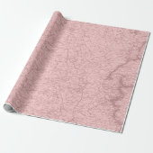 Papier Cadeau Ancien Plan Paris Mauve Lilac Blush Pink Royal (Déroulé)