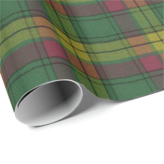 Papier Cadeau Ancien Tartan écossais de MacMillan (Coin rond)