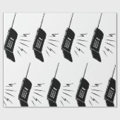 Papier Cadeau Ancien téléphone portable (Plat)