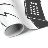 Papier Cadeau Ancien téléphone portable (Coin rond)