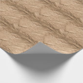 Papier Cadeau Ancien tissu brun : arrière - plan texturé. (Coin)