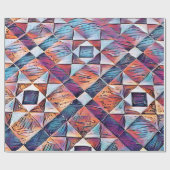 PAPIER CADEAU ANCIENNE ANGLETERRE CARRELAGE SOL (Plat)