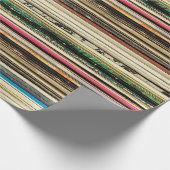 Papier Cadeau Ancienne boîte de disques empilée en oreiller, vi (Coin)