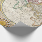 Papier Cadeau Ancienne carte du monde (Coin)