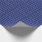 Papier Cadeau Ancienne croix chrétienne violette (Coin)