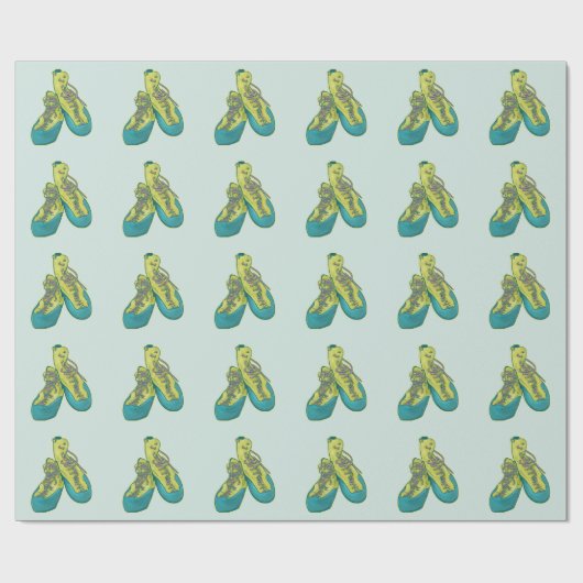 Papier Cadeau Ancienne escalade chaussures rock escalade (Plat)