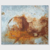 Papier Cadeau  Ancienne plaque d'acier rouillé, ancienne texture (Plat)