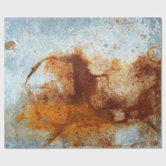 Papier Cadeau  Ancienne plaque d'acier rouillé, ancienne texture (Plat)