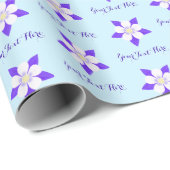 Papier Cadeau Ancolie (Coin rond)