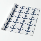 Papier Cadeau Ancre de navire de marine nautique (Déroulé)