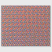 Papier Cadeau Ancre Et Motif De Méduse (Plat)
