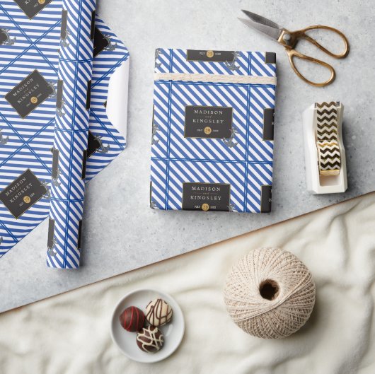 Papier Cadeau Ancre nautique Fabuleux Mariage de voile (Artisanat)