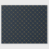 Papier Cadeau Ancre or (Plat)