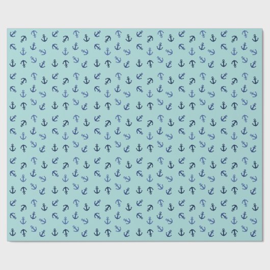 Papier Cadeau Ancres Été (Plat)
