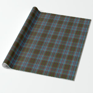 Papier Cadeau Anderson Clan Tartan Plaid Motif Scottish