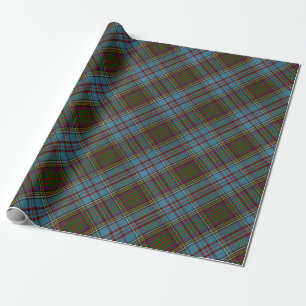 Papier Cadeau Anderson Clan Tartan Plaid Motif Scottish
