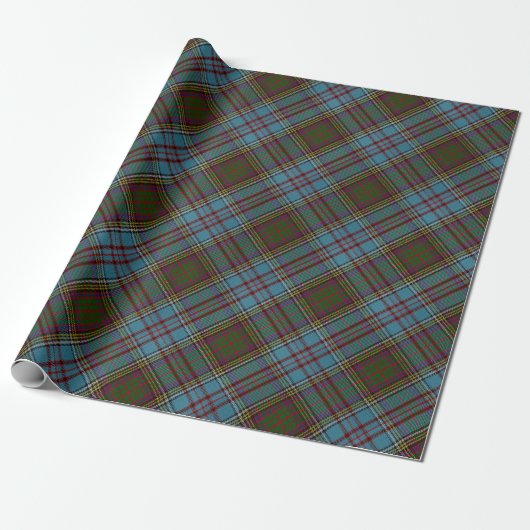Papier Cadeau Anderson Clan Tartan Plaid Motif Scottish (Déroulé)