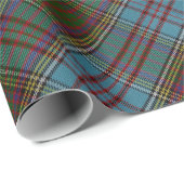 Papier Cadeau Anderson Clan Tartan Plaid Motif Scottish (Coin rond)