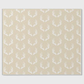 Papier Cadeau Andouillers rustiques de cerfs communs de pays (Plat)
