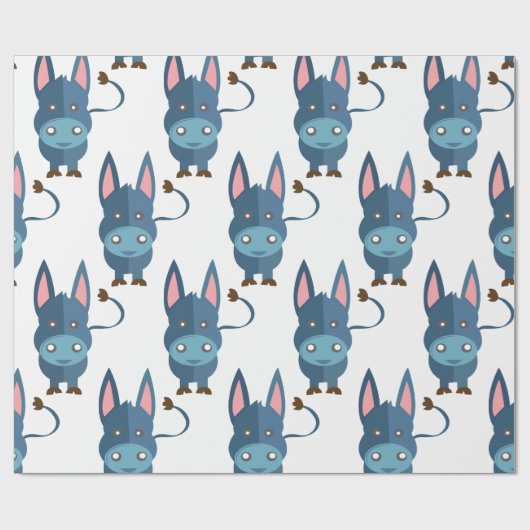 Papier Cadeau Âne (Plat)