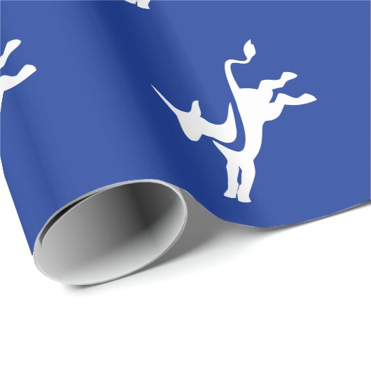 Papier Cadeau Âne de Démocrate (Coin rond)