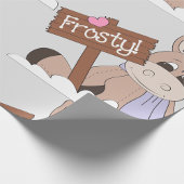 Papier Cadeau Âne d'hiver