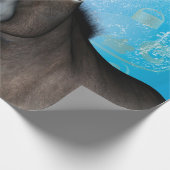 Papier Cadeau Âne drôle de Noël (Coin)