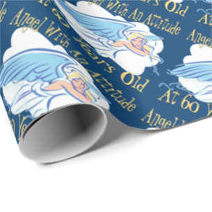 Papier Cadeau Ange 60e anniversaire
