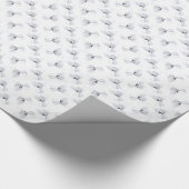 Papier Cadeau Ange argenté de Noël (Coin)