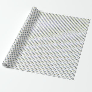 Papier Cadeau Ange Bleu/Fée