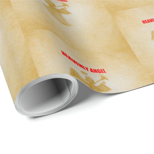 Papier Cadeau Ange céleste (Coin rond)