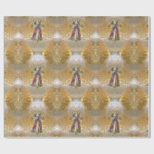 Papier Cadeau Ange céleste de la lumière (Plat)