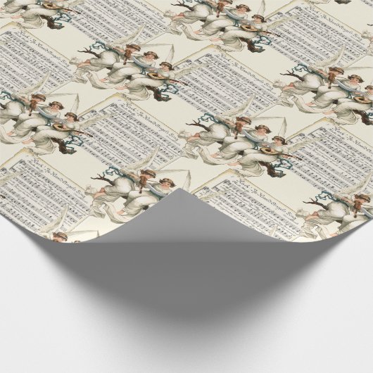 Papier Cadeau Ange Chorus - Tône de Noël (Coin)