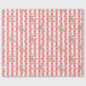 Papier Cadeau ange cupidon de la Saint-Valentin rose_medium (Plat)
