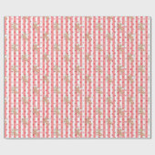 Papier Cadeau ange cupidon de la Saint-Valentin rose tiny (Plat)