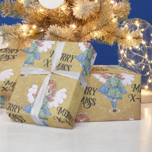 Papier Cadeau Ange de Noël
