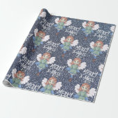 Papier Cadeau Ange de Noël (Déroulé)