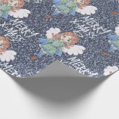 Papier Cadeau Ange de Noël (Coin)