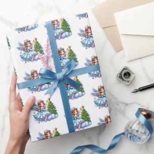 Papier Cadeau Ange de Noël