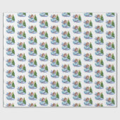 Papier Cadeau Ange de Noël (Plat)