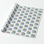 Papier Cadeau Ange de Noël (Déroulé)